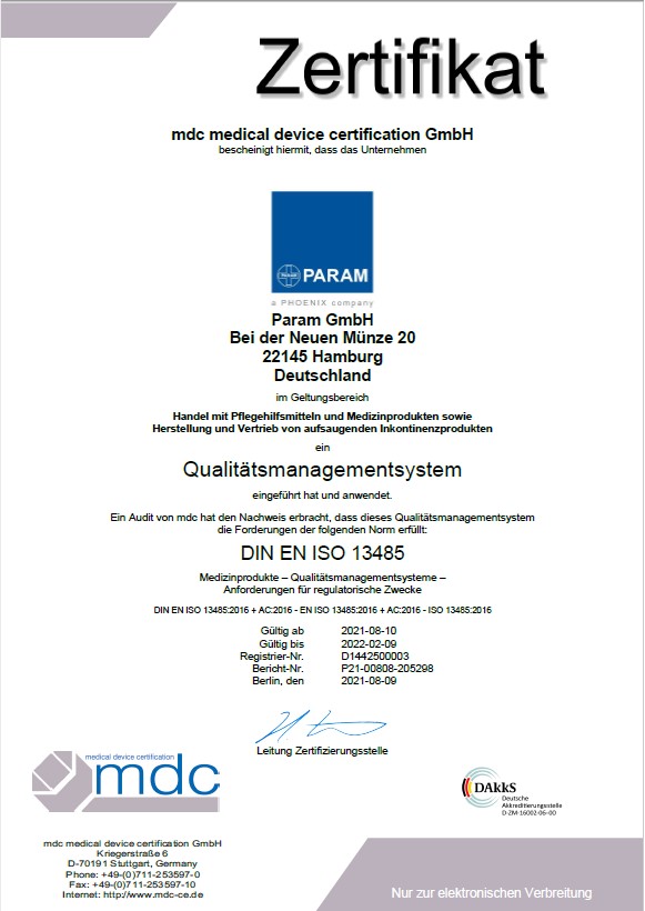 ISO Zertifikat DIN EN ISO 9001
